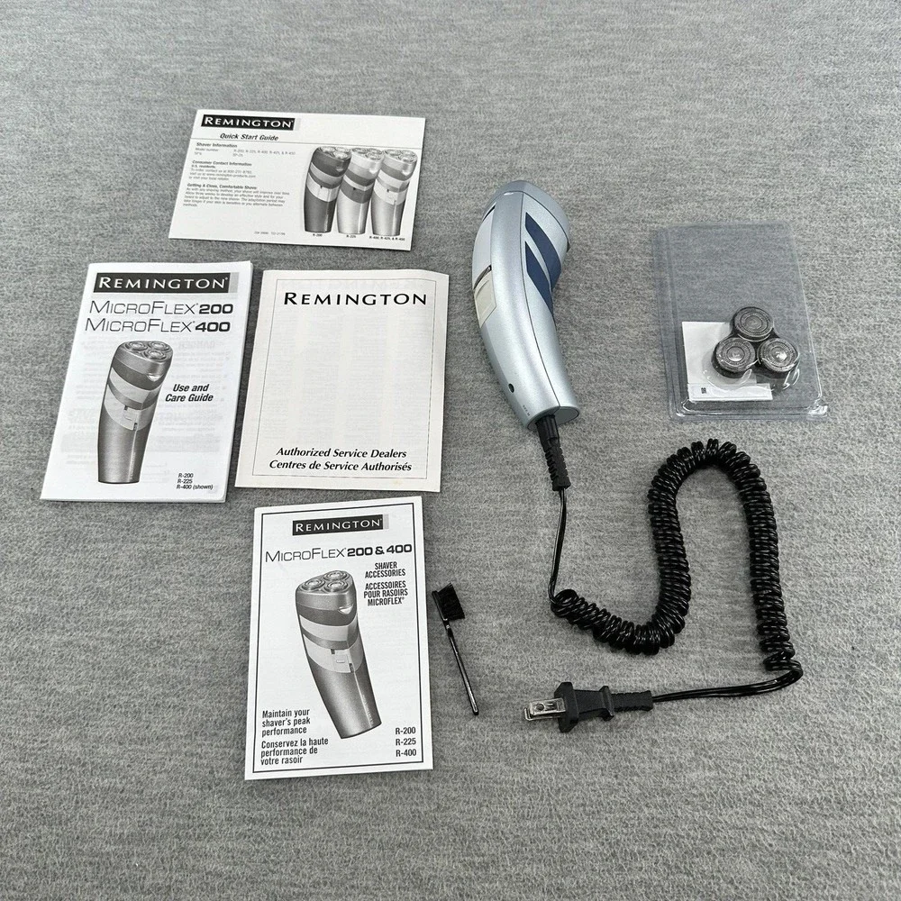 Remington MicroFlex Model 225 Shaver & Accessories (E)